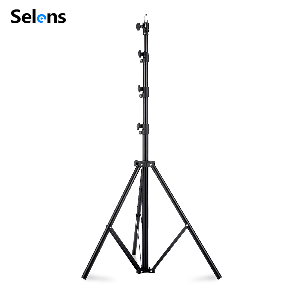 Photography Lighting Meter - Selens 2.2~3.95m Air-Cushion Light Stand Aluminum
