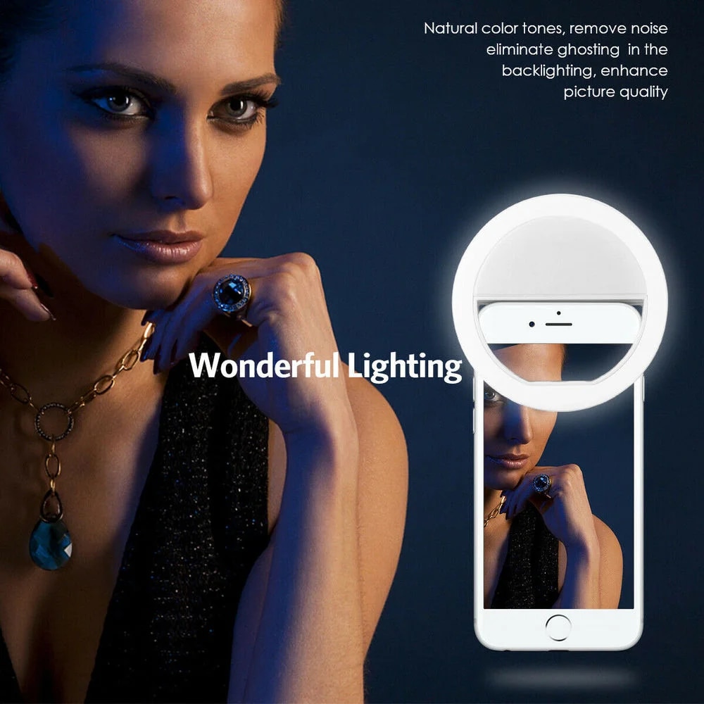 USB Rechargeable LED Selfie Ri - Photography Lighting Game 评论和价格