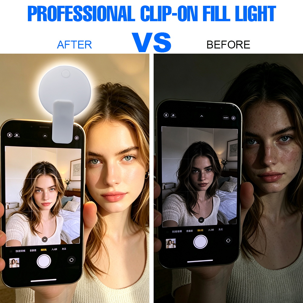 Clip LED Selfie Fill Light 3 B - Photography Lighting Game 评论和价格