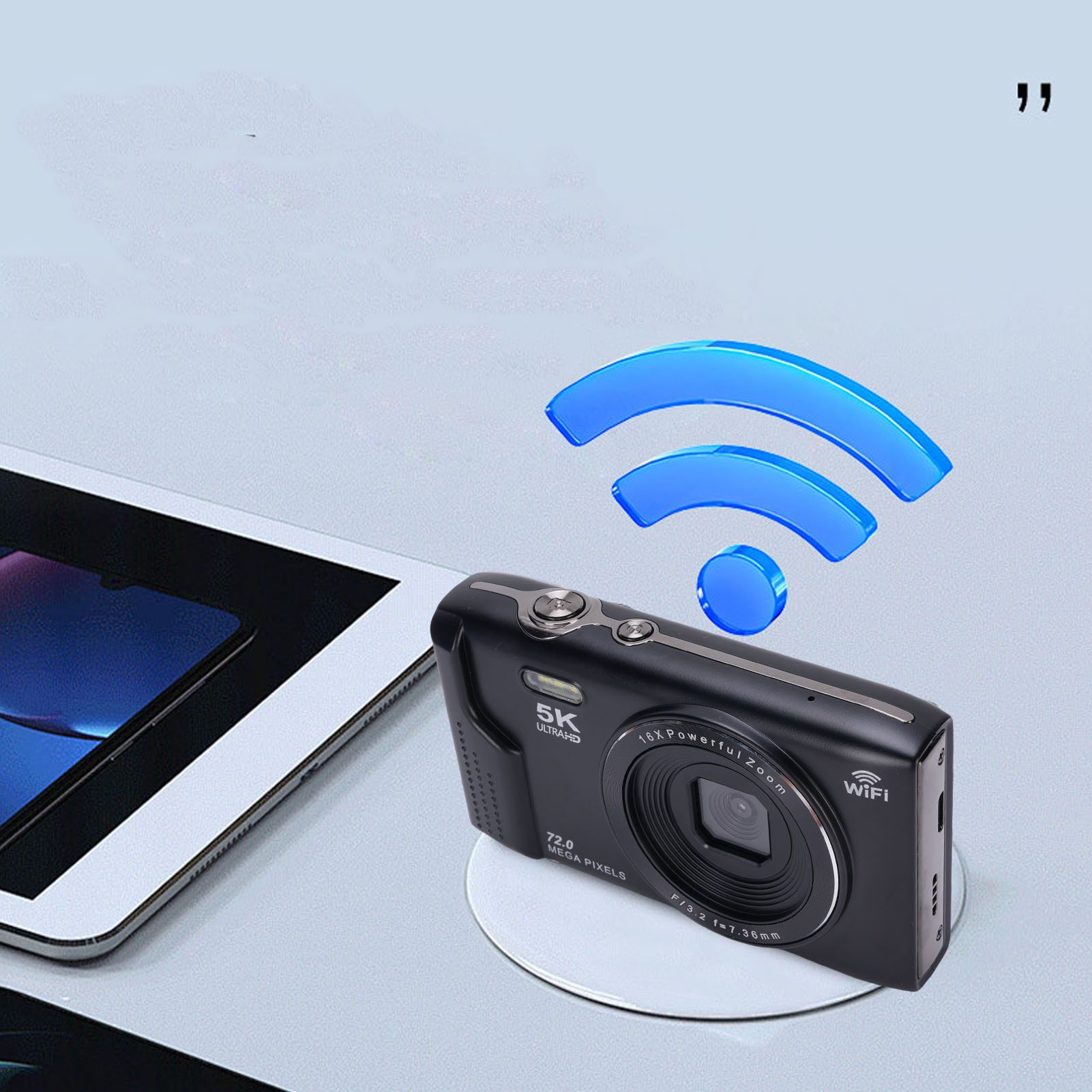 5K Digital Camera 72MP 16X Zoo - Photography Lighting For Beginners 评论和价格