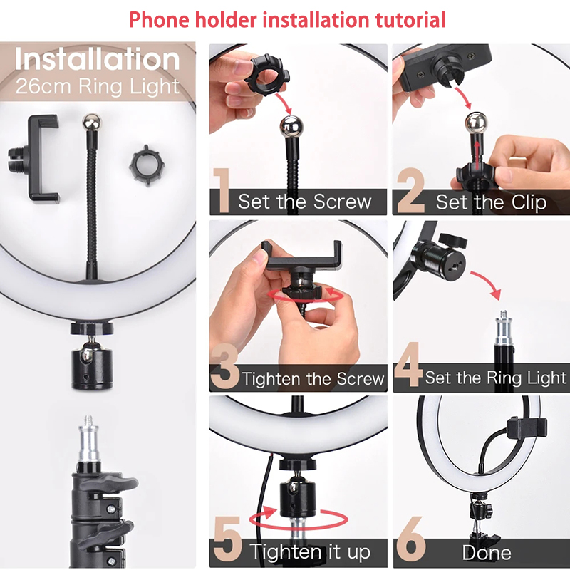 Video Light 16/26/33cm Selfie  - Photography Lighting Description 评论和价格