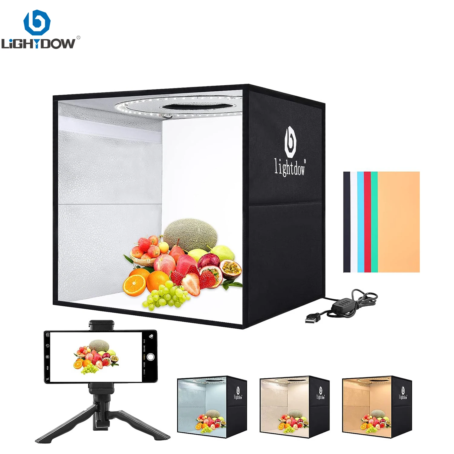 Lightdow Dimmable Photo Box LE - Photography Lighting Handheld 评论和价格