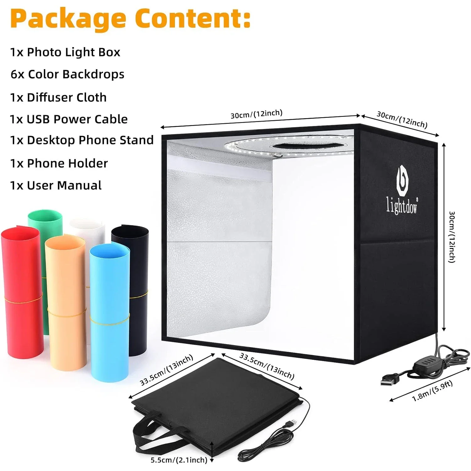 Lightdow Dimmable Photo Box LE - Photography Lighting Handheld 评论和价格